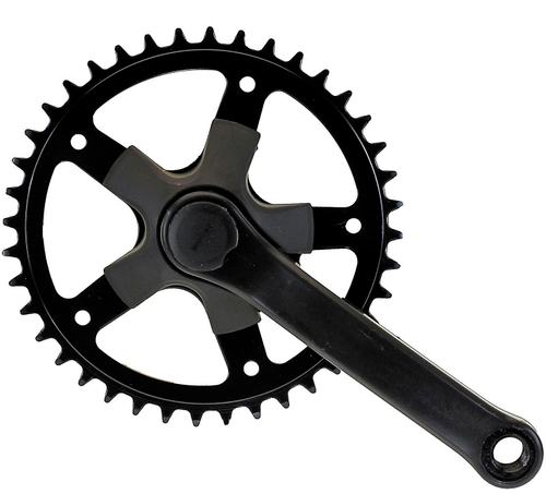 Система 1скор. сталь 18-24" 1/2х3/32 40зуб. шатуны 152мм пластик покр. (20) черная