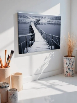 Картина на стену 40 X 50 Мост зимой