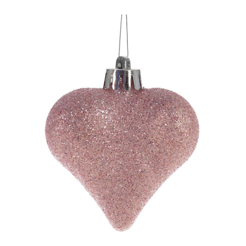 GAEM Набор из 6шт Украшение новогоднее “Сердце”, L6 W2 H7 см