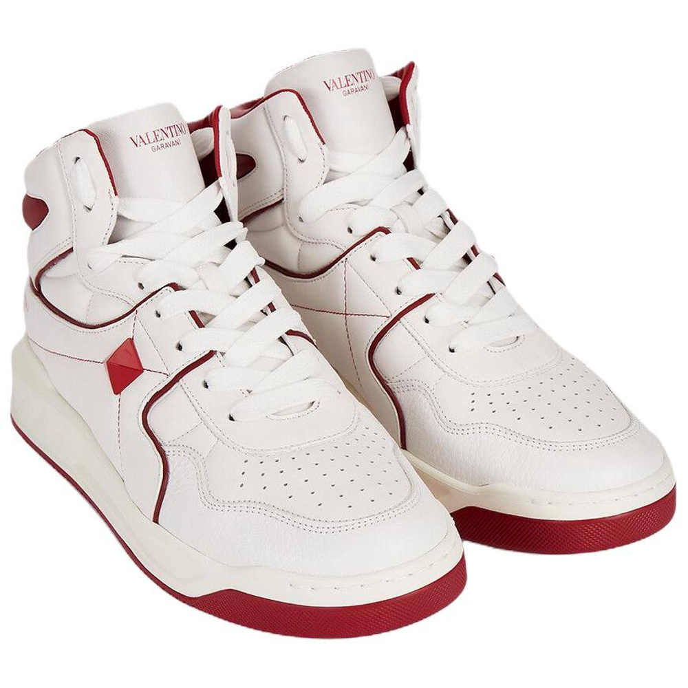 Valentino High top High top Stylish Skateboarding Shoes Men"s White