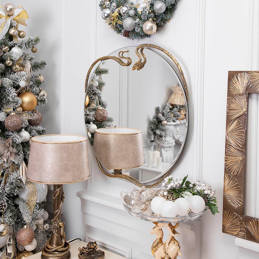 Зеркало настенное Змея Серпентис Амбер