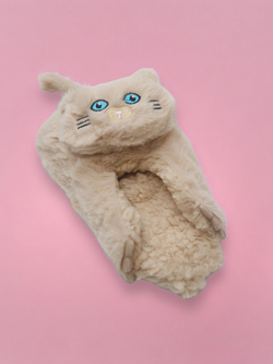 Тапочки детские Лиана, кигуруми Котики, темно-серый, 10-12 лет 21-22,5 см