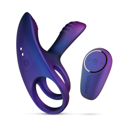 Hueman Infinity Ignite - Эрекционное виброкольцо с клиторальной подушечкой