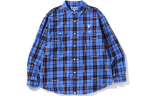 A Bathing Ape Logo Check Loose Fit Shirt
