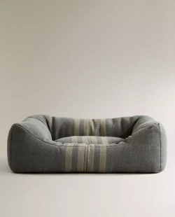 ZARA HOME КОВРИК ДЛЯ ДОМАШНИХ ЖИВОТНЫХ В ПОЛОСКУ, ЗЕЛЕНЫЙ