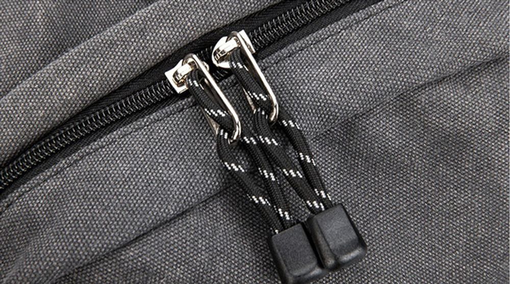 Рюкзак с отделением для ноутбука до 15,6" и USB-портом для зарядки (Серый)