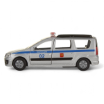 Модель ин. мет. "Lada Largus. Полиция" 12см, открыв. двери, коробка SB-16-47-P-WB (Технопарк)
