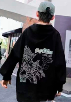 4480 толстовка Dxp China с капюшоном