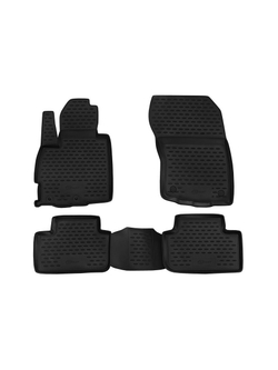 Коврики в салон для MITSUBISHI ASX (I, Ip, Ip2, Ip3), 2010-2020, 2020-, 4 шт. (Повышенная устойчивость, повышенная износостойкость) FORMAT.35.25.210K