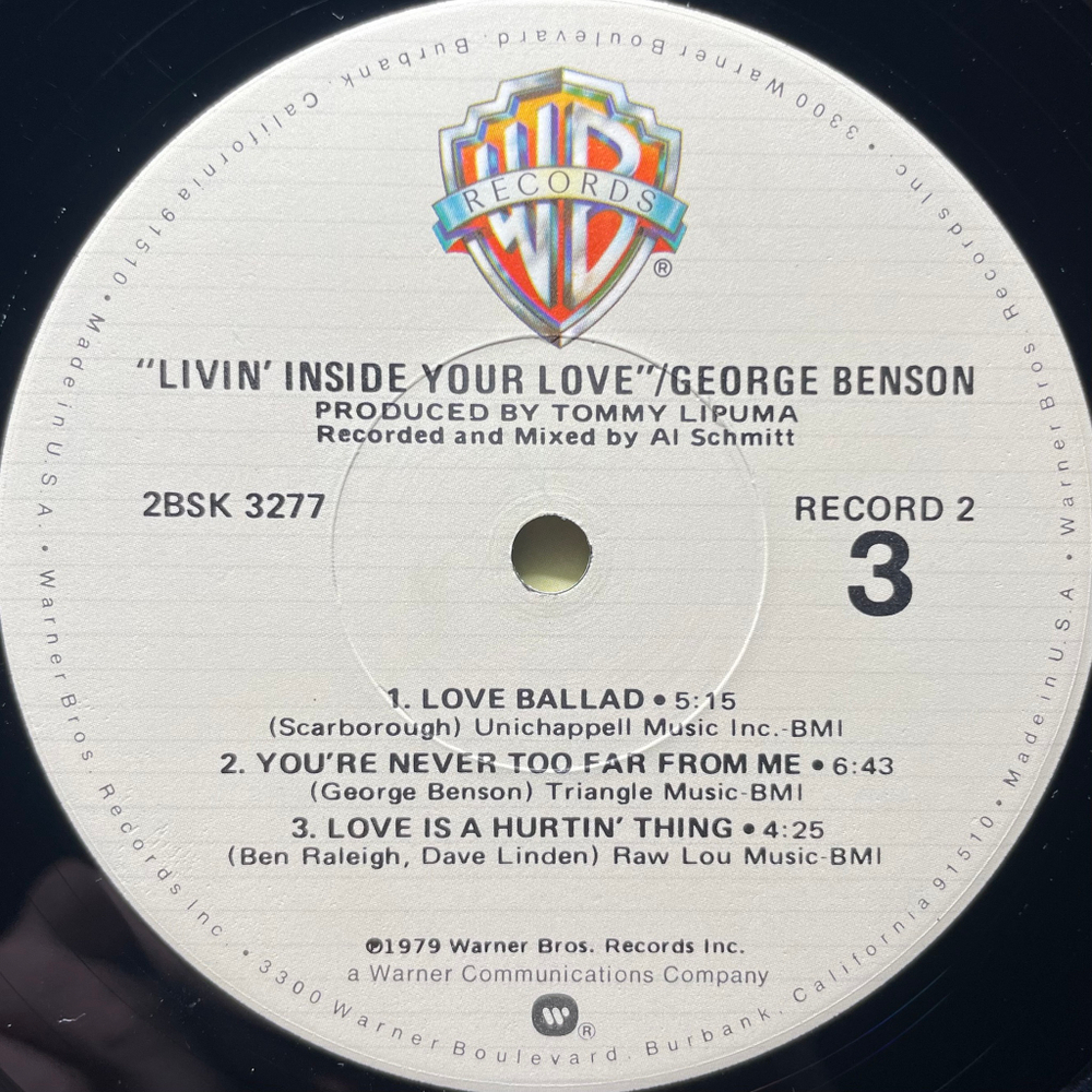 George Benson ‎– Livin' Inside Your Love 2LP (США 1979г.)