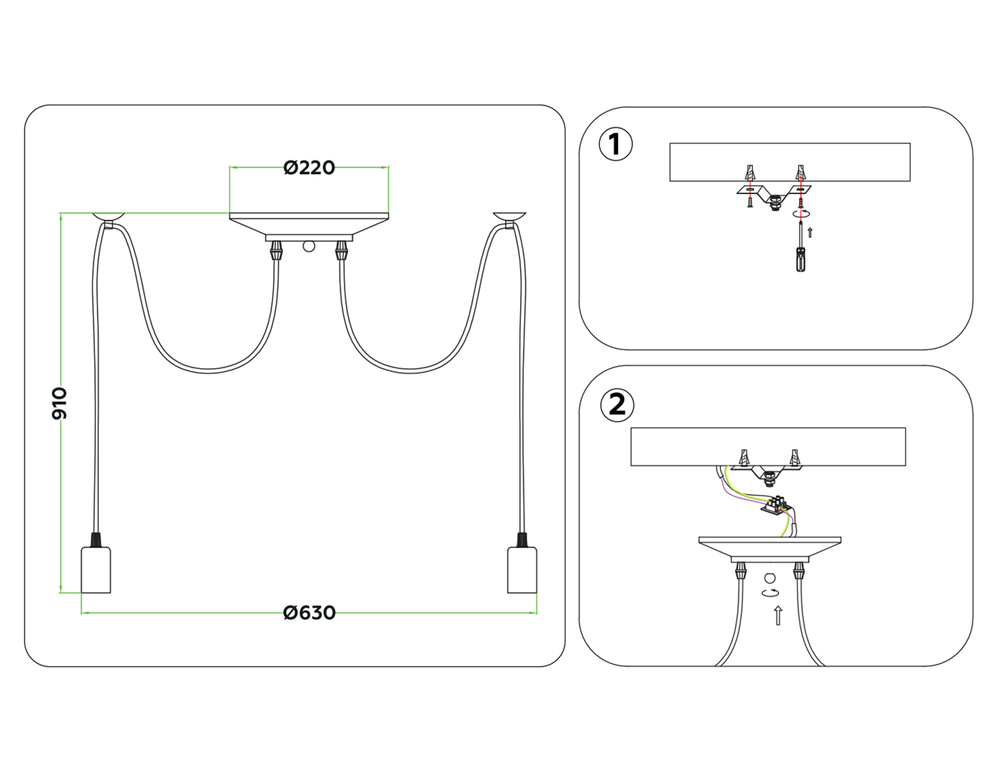 Ambrella Подвесная люстра в стиле лофт Loft TR8178