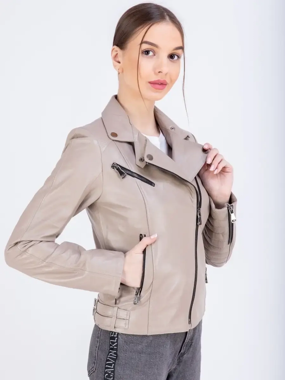 Косуха натуральная кожаная