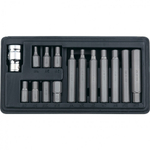 Набор бит HEX, шестигранный хвостовик 1/2'', CrV, 10 мм, 15 предметов Stels