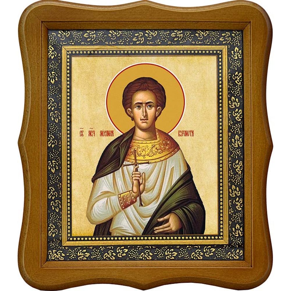 Михаил Вурлиот мученик. Икона на холсте.