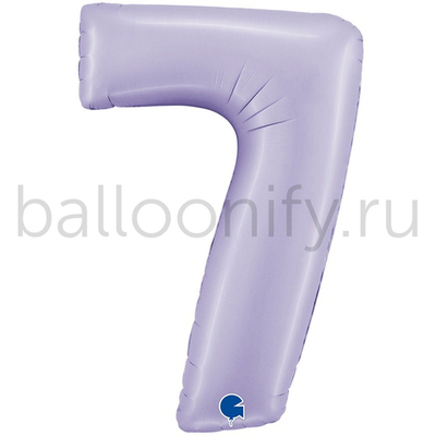 Шар ЦИФРА 7 Сатин Lilac 40" 102 см