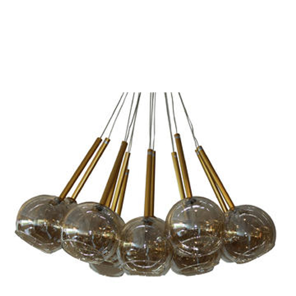 Люстра 15 LAMPS D70*H110 ( p.107-)  L5-G1/TAUPE-GLASS