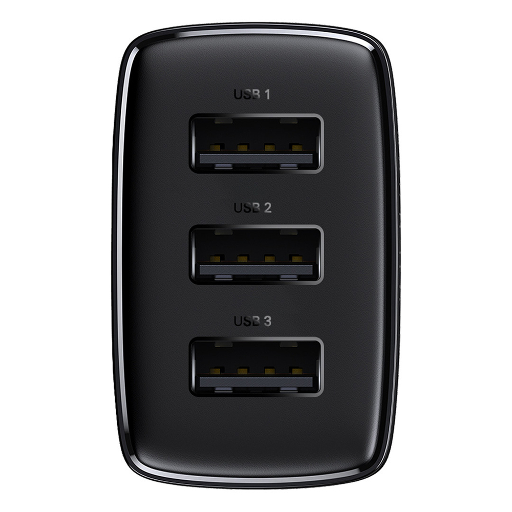 Зарядное устройство Baseus Compact Charger 3U 17W - Black