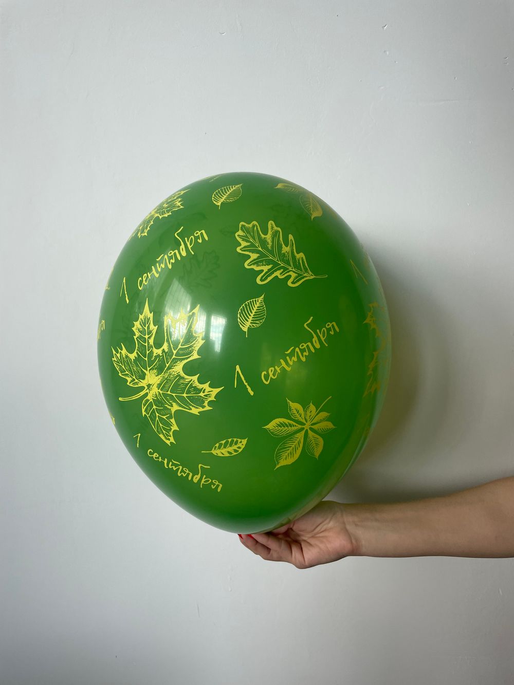 Шелкография пастель 14" 1 Сентября Листья (Ассорти 5 цветов)  Изображение3