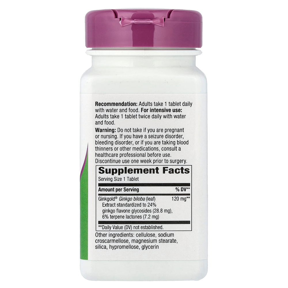 Nature's Way, Ginkgold® Max, 120 мг, 60 таблеток