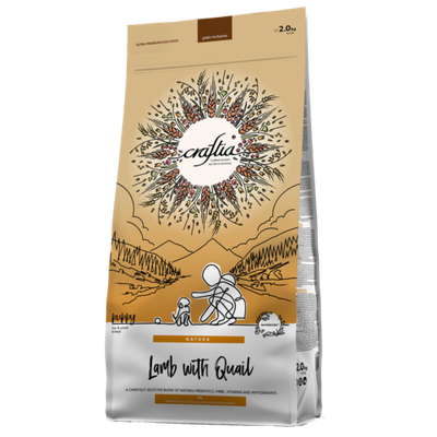 Craftia Natura Mini Puppy Ягненок с Перепелкой 2кг.