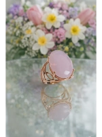 Кольцо бижутерное "Розовая дымка"