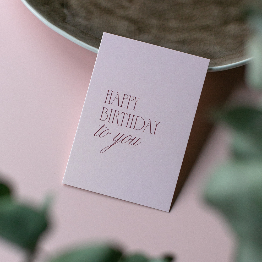 А-1235 карточка (7х10 см) Happy birthday to you (стоимость за упаковку из 10 шт.)