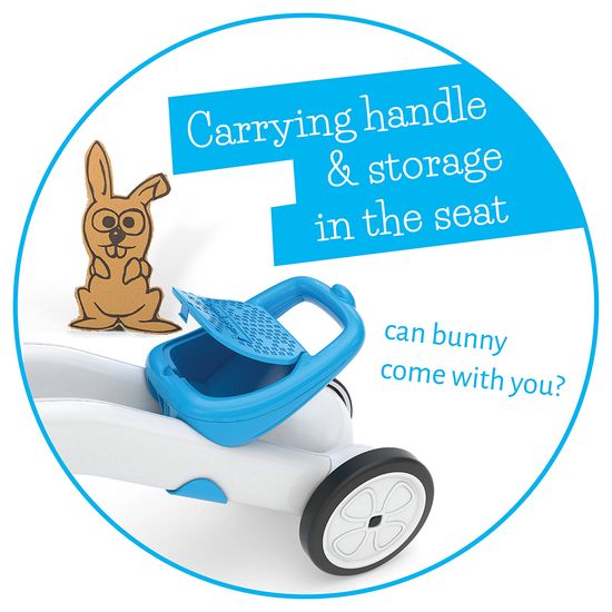 Первый беговел-велобег для самых маленьких Chillafish Bunzi 2 (для детей 1-1,5 года) синий