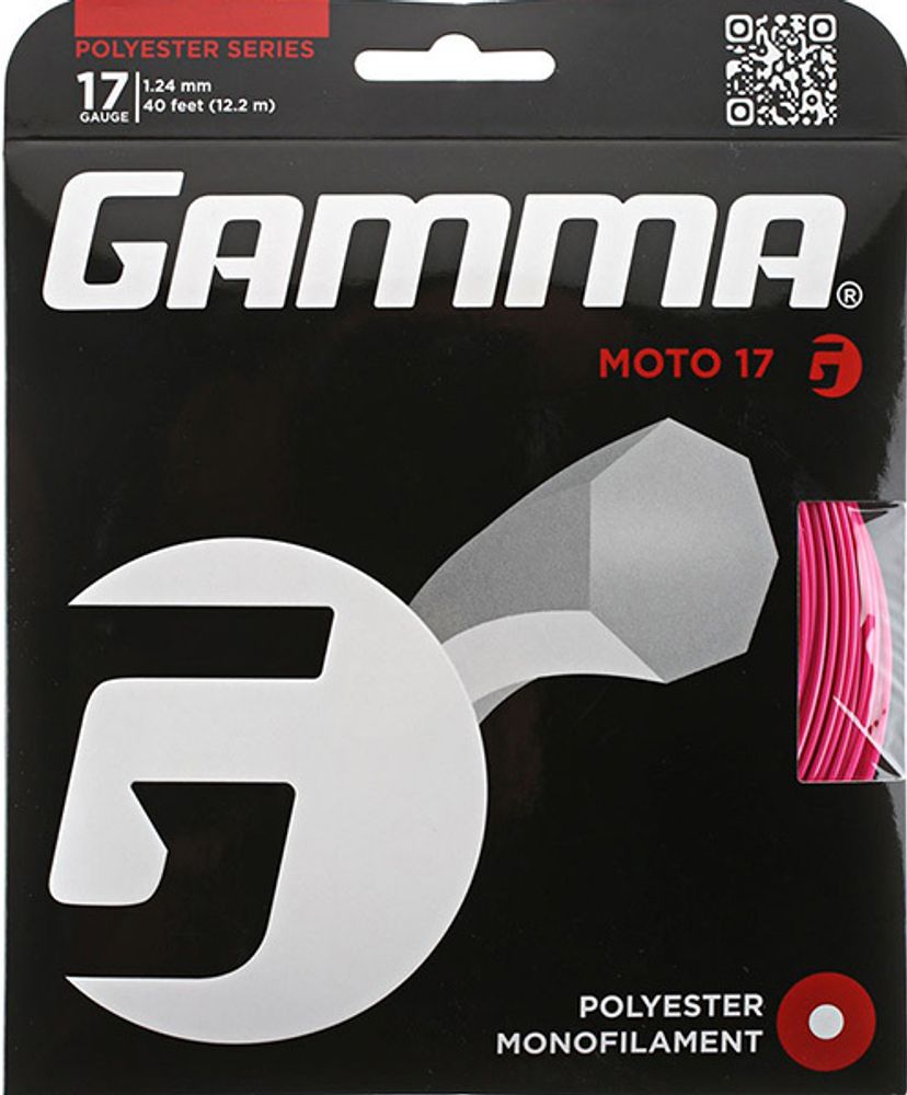 Теннисные струны Gamma MOTO (12.2 m) - Розовый