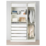 Шкаф - IKEA PAX/ПАКС ИКЕА, 58х150х236,4 см, белый