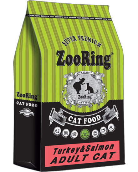 ZooRing Turkey&Salmon ADULT CAT (GRAIN FREE) 10кг
