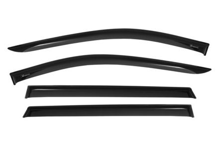 Дефлекторы окон Vinguru NISSAN X Trail 2014-2020 /накладные/скотч /к-т 4 шт./ литьевой поликарбонат