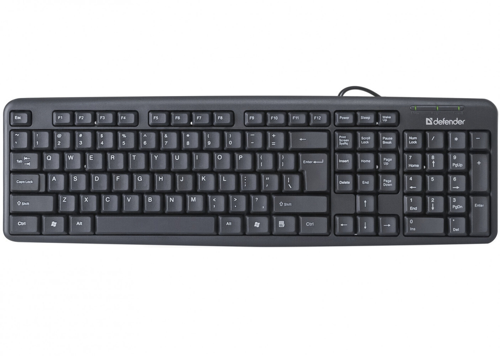 Клавиатура Defender Element HB-520U B Black, standart, USB