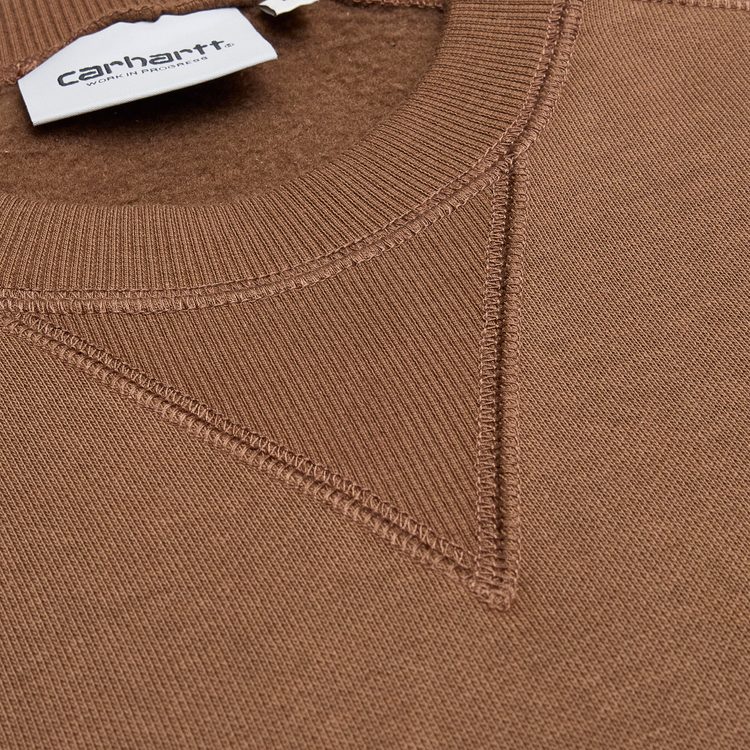 Толстовка мужская Carhartt WIP Chase Sweatshirt артикул:I033660_chocolate - купить в магазине Дайс