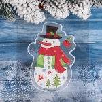 Наклейка на стекло «Весёлый Снеговичок» 15*20 см