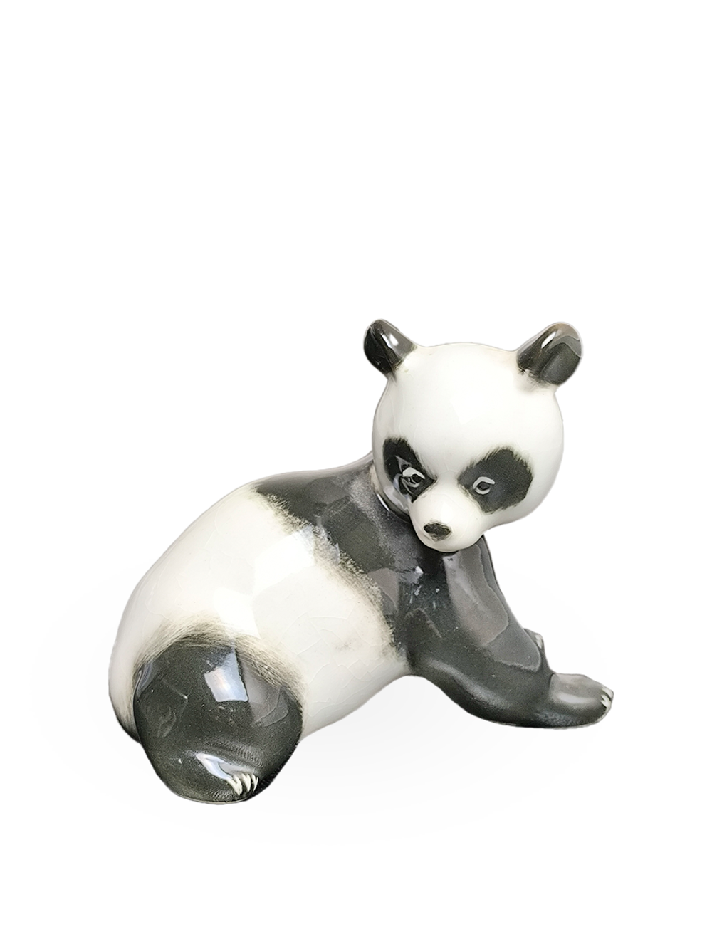 Фарфоровая статуэтка "Панда" ЛФЗ, СССР 1970 - 1986 гг.