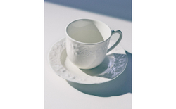Zara Home чайная пара из фарфора, цвет кремовый, 11 см
