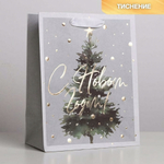 Пакет крафтовый 18х23х10см. вертикальный «Сказочная ёлочка» (Дарите Счастье)