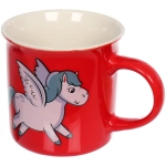 Кружка керамическая 210мл «Белокрылые лошадки», микс рисунков