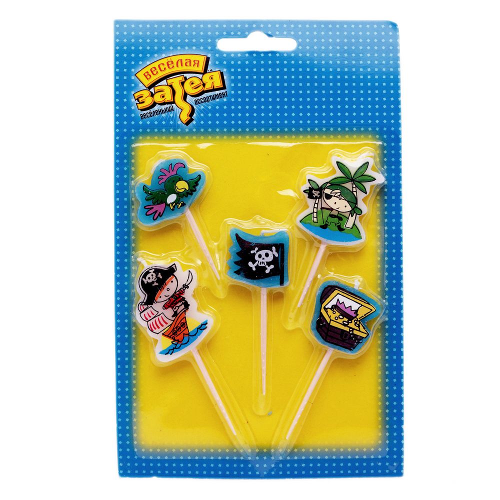 Свечи д/торта на пиках "Пираты"