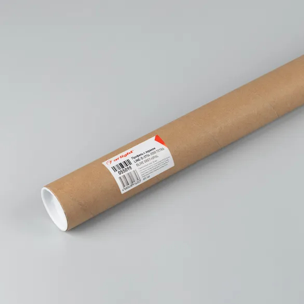 Профиль с экраном LINE-D-3734-2000 TETRA OLIVE GREY+OPAL  (Arlight, Алюминий) 055098