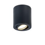Накладной светодиодный светильник,  GU10,  D80хH90 мм,  IP20,  черный,  без лампы