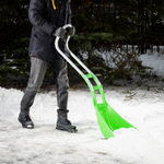 Движок для уборки снега пластиковый, 670 х 530 х 1410 мм, алюминиевая рукоятка, Сибртех