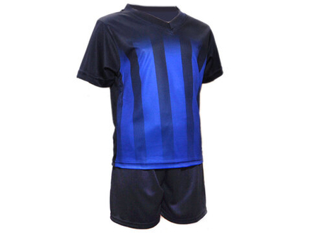 Форма футбольная. Цвет: чёрно-синий. Размер 40. ЧС-40#