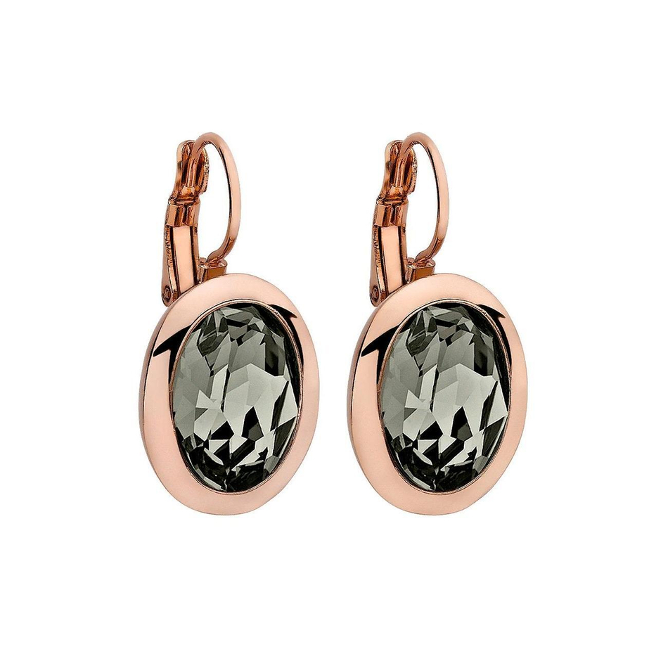 Серьги Qudo Tivola Black Diamond 303032 BW/RG