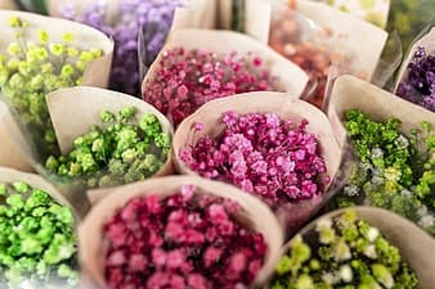 Виды упаковки цветов