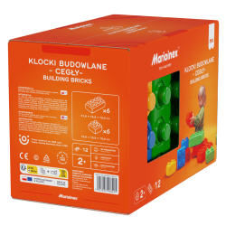 Конструктор Marioinex 908495 Крупные строительные кирпичи 12 деталей арт. 908495 / Конструктор Мариоинекс — фото 4