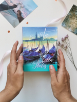 Фотоальбом на 100 фото 10х15 см, пластик. листы watercolor travel Венеция