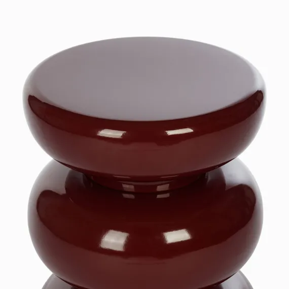 Кофейный столик Prosper Ø35х41 см, бордовый глянец