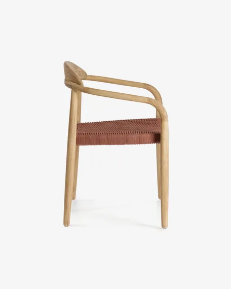 Стул Glynis массив эвкалипта с черным сиденьем | La Forma | Испания | Купить в Hallberg.ru