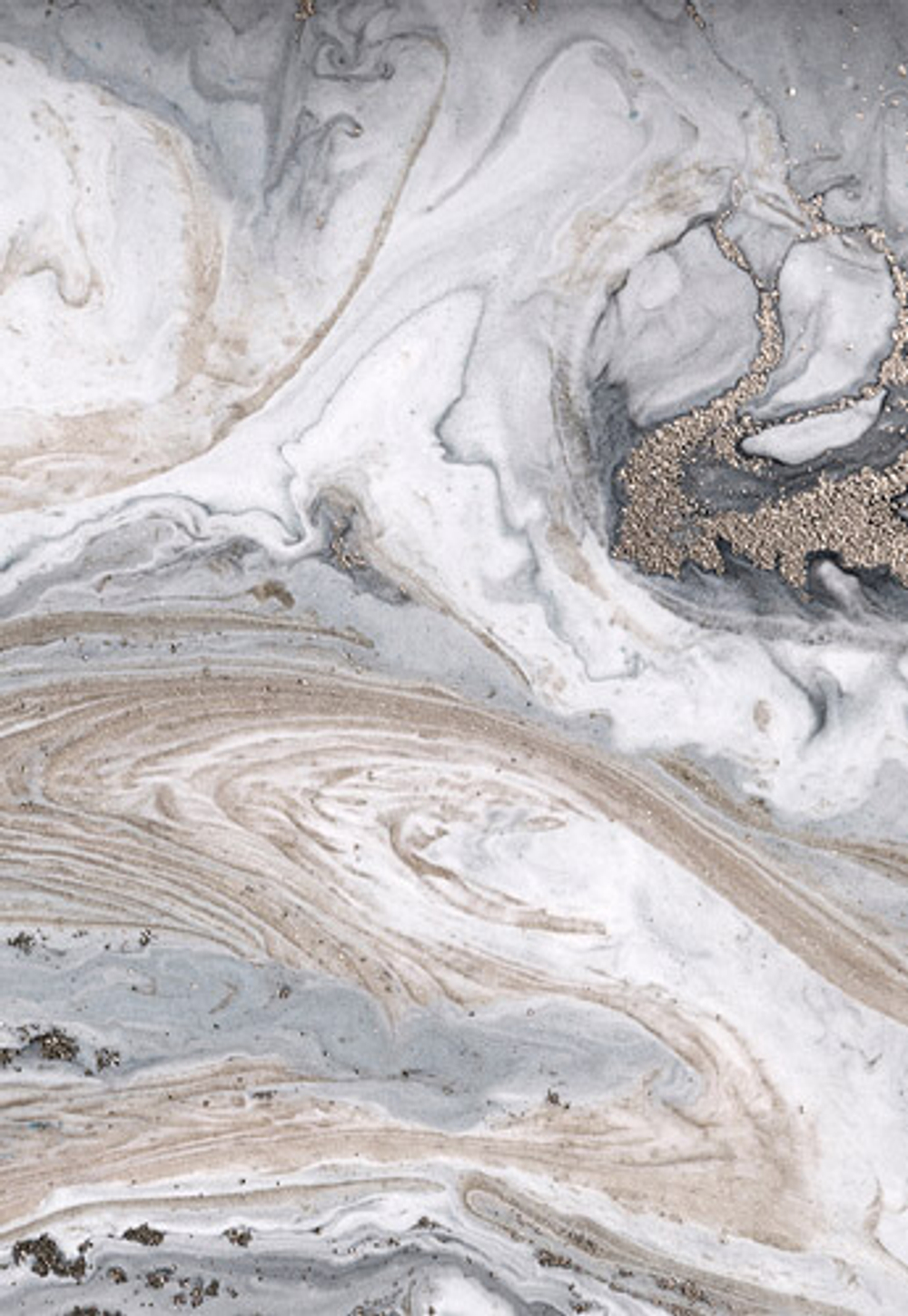 Кухонный фартук Пепельный флюид (Ф-296) 2000х600 мм